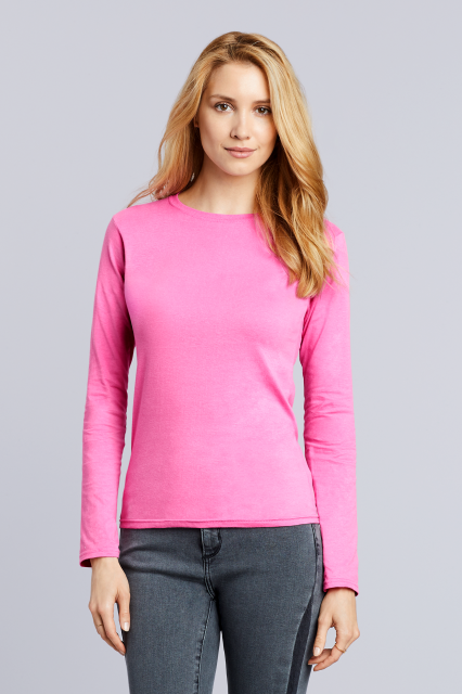 SOFTSTYLE<SUP>®</SUP> LADIES' LONG SLEEVE T-SHIRT