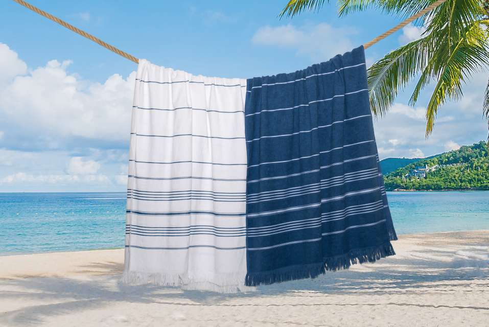 OLIMA STRIPED BEACH&SPA PESHTEMAL TOWEL