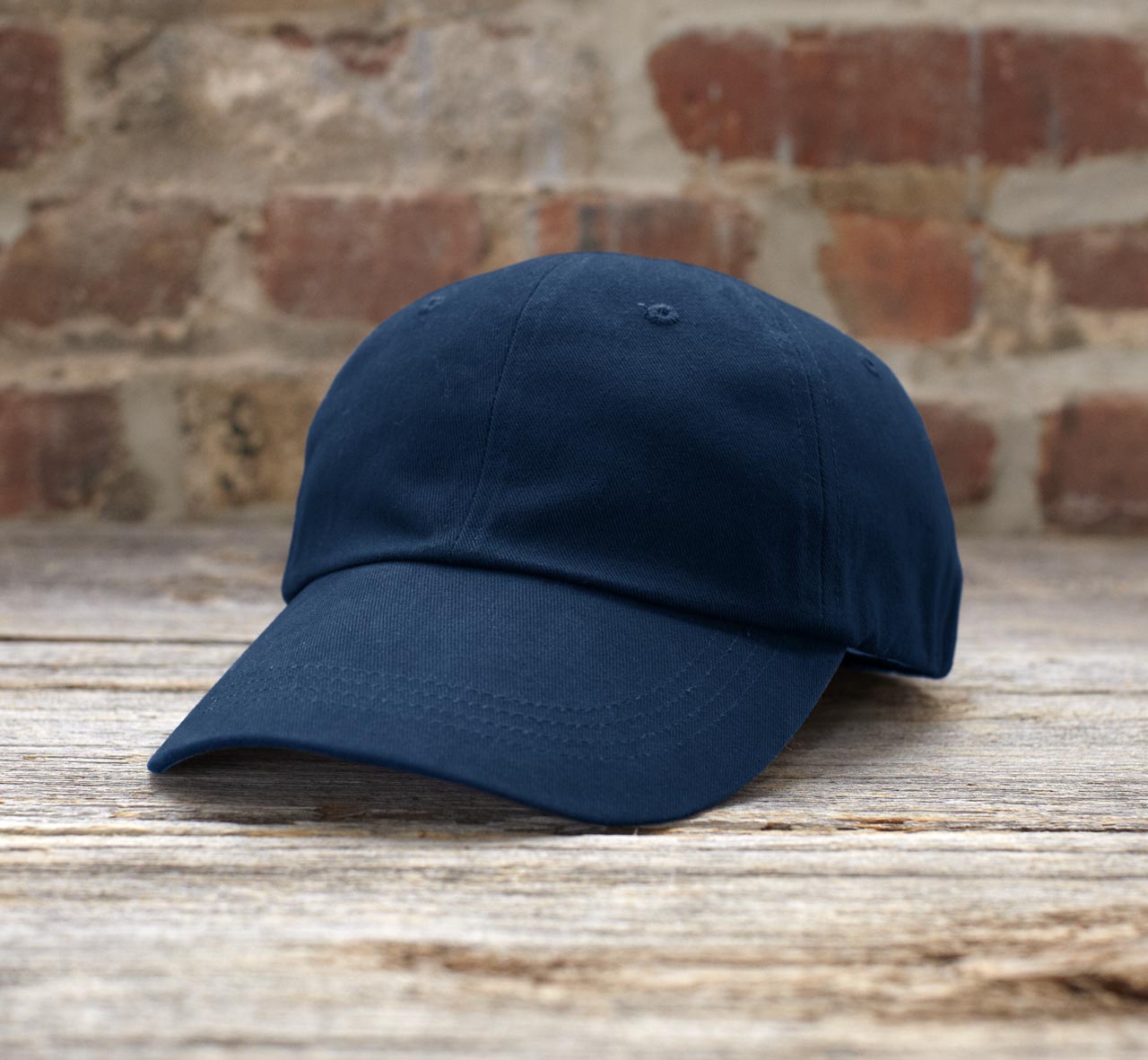 AN176 SOLID LOW-PROFILE BRUSHED TWILL CAP