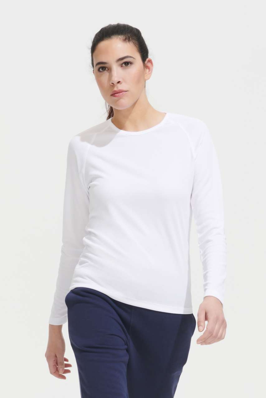 SO02072 SOL'S SPORTY LSL WOMEN - LONG SLEEVE SPORTS T-SHIRT