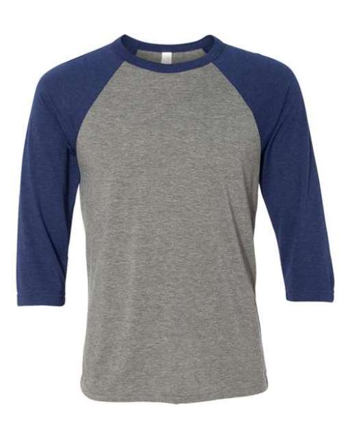 UNISEX 3/4 SLEEVE BASEBALL TEE