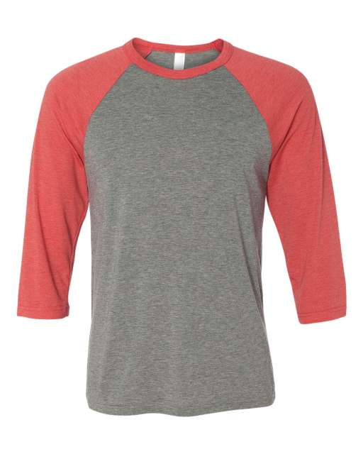 UNISEX 3/4 SLEEVE BASEBALL TEE
