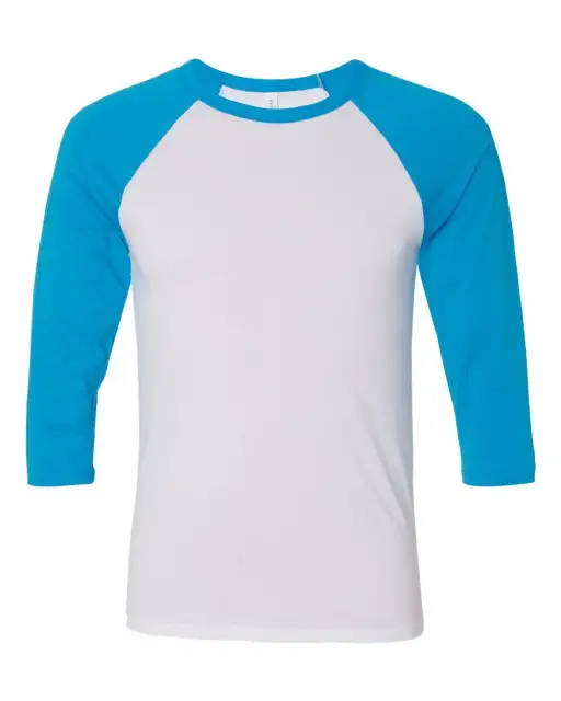 UNISEX 3/4 SLEEVE BASEBALL TEE