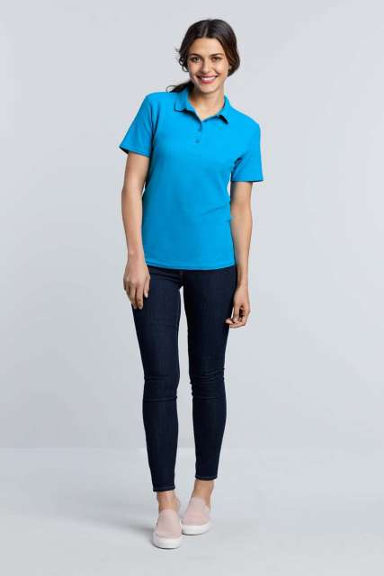 SOFTSTYLE<SUP>®</SUP> LADIES' DOUBLE PIQUÉ POLO