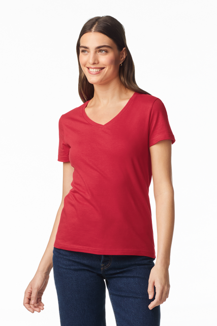 SOFTSTYLE<SUP>®</SUP> LADIES' V-NECK T-SHIRT