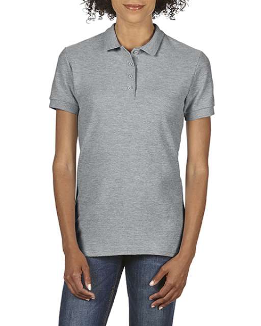 SOFTSTYLE<SUP>®</SUP> LADIES' DOUBLE PIQUÉ POLO