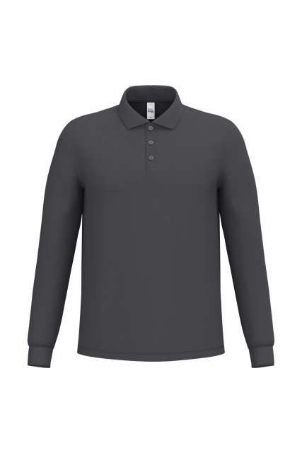 MEN'S PIQUE LONG-SLEEVES POLO SHIRT