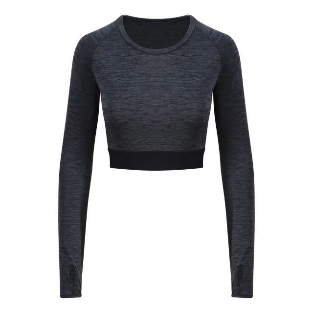 WOMEN'S LONG SLEEVE CROP T