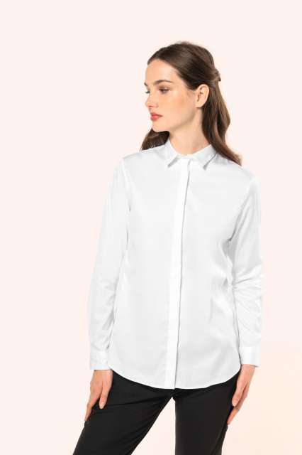 LADIES' LONG-SLEEVED TWILL SHIRT