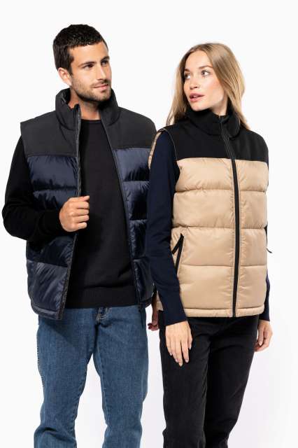 UNISEX BI-TONE PADDED BODYWARMER