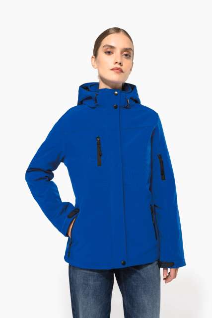 LADIES’ HOODED SOFTSHELL LINED PARKA