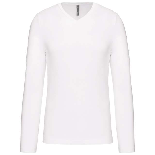 MEN'S LONG-SLEEVED V-NECK T-SHIRT