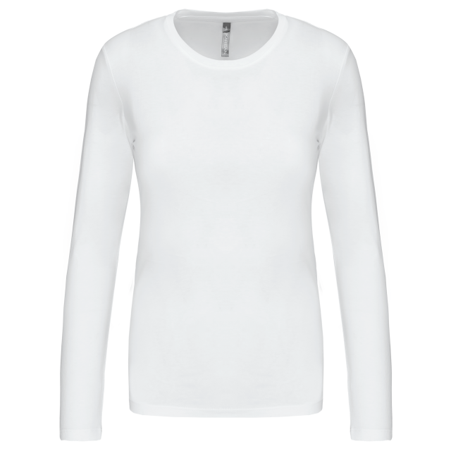 LADIES' LONG-SLEEVED CREW NECK T-SHIRT