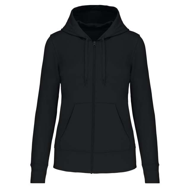 LADIES' ECO-FRIENDLY ZIPPED HOODED SWEATSHIRT