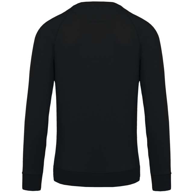 MEN'S ORGANIC COTTON CREW NECK RAGLAN SLEEVE SWEATSHIRT
