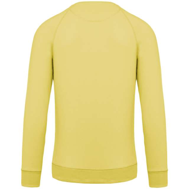 MEN'S ORGANIC COTTON CREW NECK RAGLAN SLEEVE SWEATSHIRT