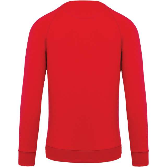 MEN'S ORGANIC COTTON CREW NECK RAGLAN SLEEVE SWEATSHIRT