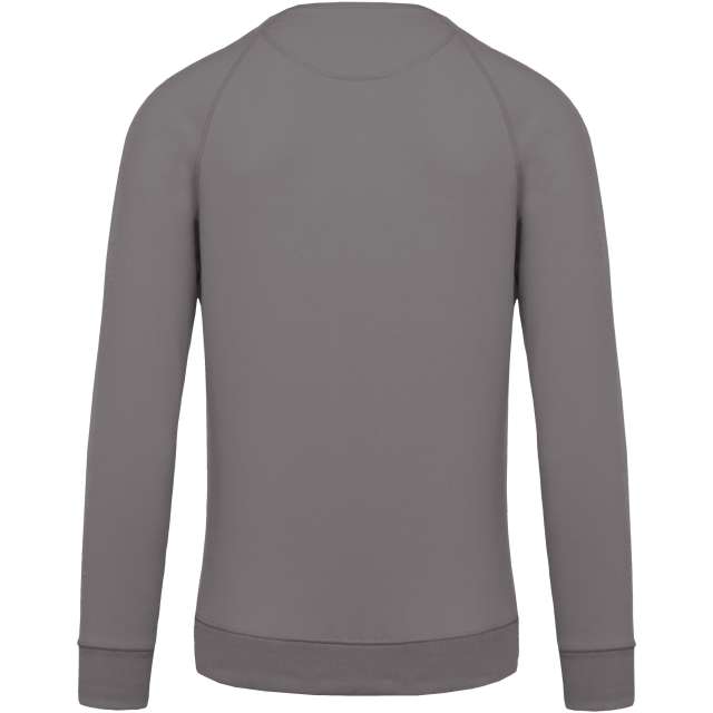 MEN'S ORGANIC COTTON CREW NECK RAGLAN SLEEVE SWEATSHIRT