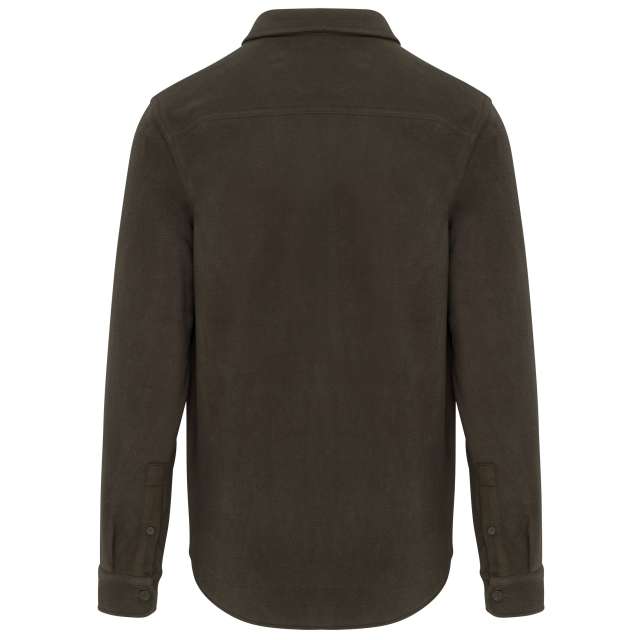 SHERPA-LINED FLEECE OVERSHIRT