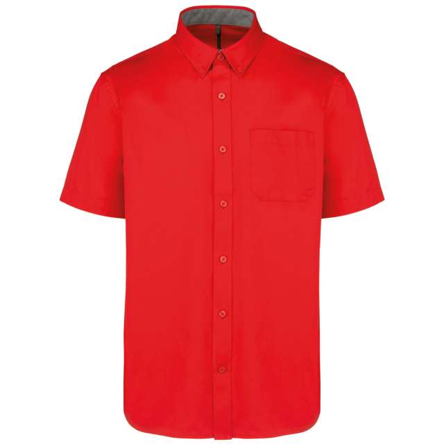 MEN'S ARIANA III SHORT-SLEEVE COTTON SHIRT