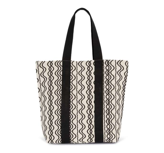 RECYCLED SHOPPING BAG - WAVY PATTERN