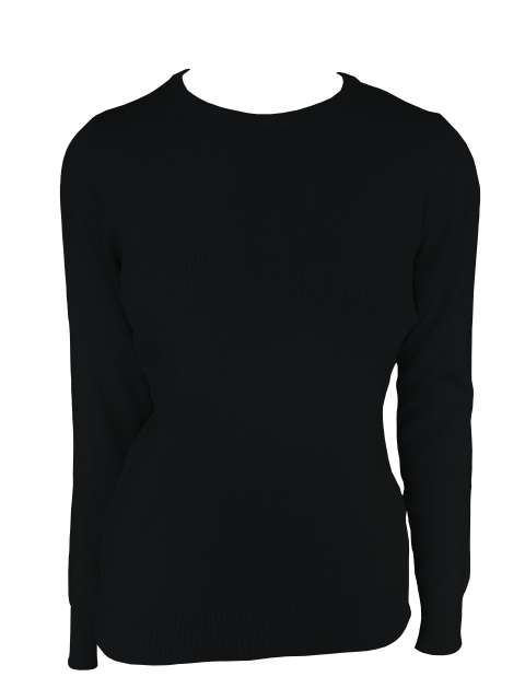 WOMEN’S CREW NECK FINE GAUGE COTTON PULLOVER