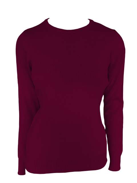 WOMEN’S CREW NECK FINE GAUGE COTTON PULLOVER