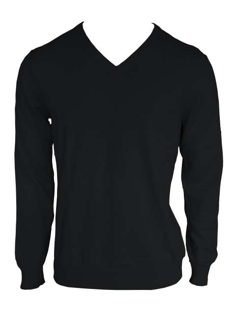 MEN’S V-NECK FINE GAUGE COTTON PULLOVER