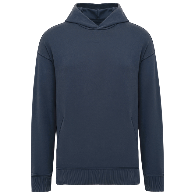 UNISEX WASHED EFFECT OVERSIZE HOODED SWEATSHIRT