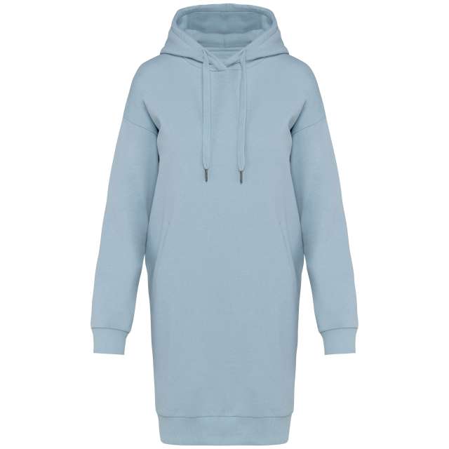 LADIES' ECO-FRIENDLY HOODED SWEATSHIRT DRESS
