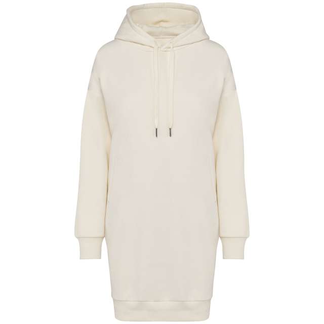 LADIES' ECO-FRIENDLY HOODED SWEATSHIRT DRESS