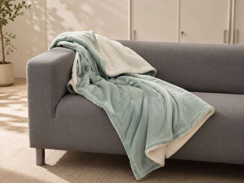 OLIMA SHERPA LINED BLANKET