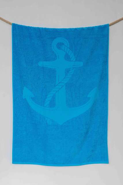OLIMA „ANCHOR” JACQUARD BEACH TOWEL