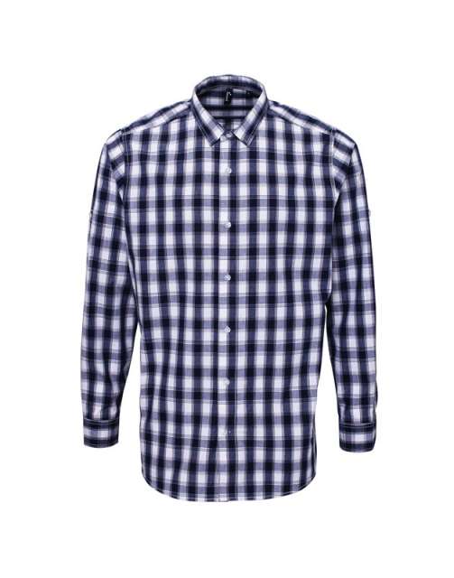 'MULLIGAN' CHECK - MEN'S LONG SLEEVE COTTON SHIRT