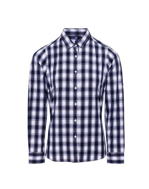'MULLIGAN' CHECK - WOMEN'S LONG SLEEVE COTTON SHIRT
