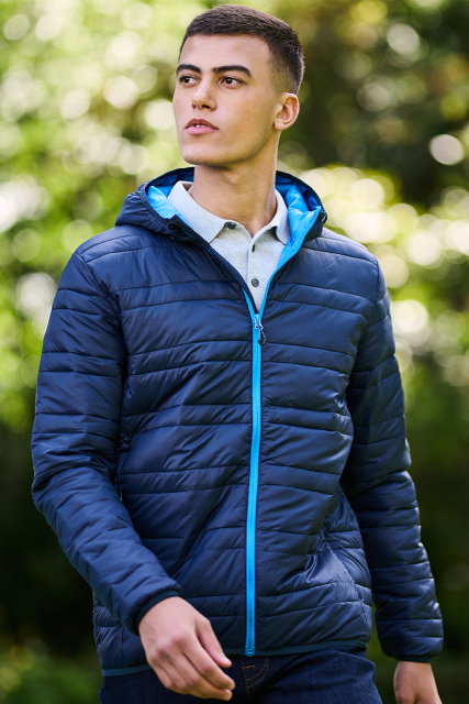 HOODED PACKAWAY FIREDOWN JACKET