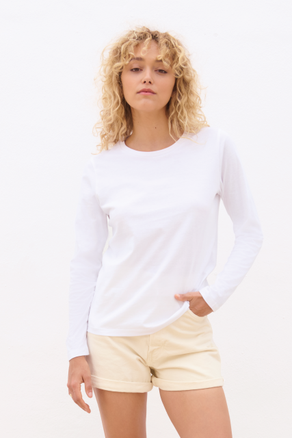 SOL'S MONARCH WOMEN - LONG SLEEVE T-SHIRT WITH ROUND NECK